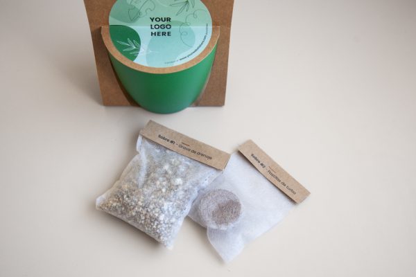 Kit Brikit KT3 - Pot recyclé, terreau et graines – Image 2