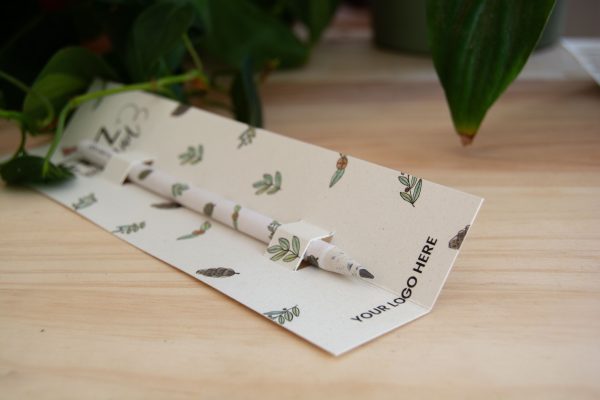 Crayon en papier recyclable avec blister personnalisable