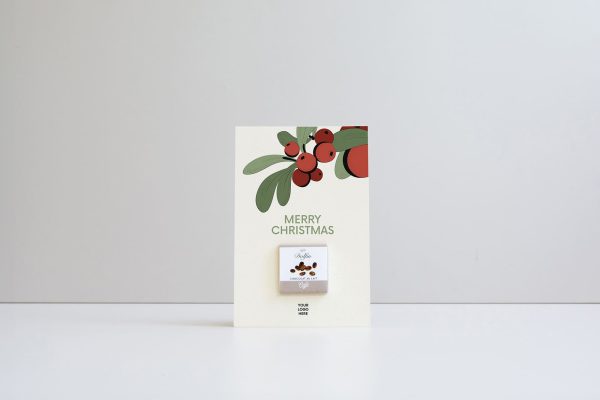 Carte de vœux chocolat bio  sur papier écologique  personnalisable pour entreprises – Image 6