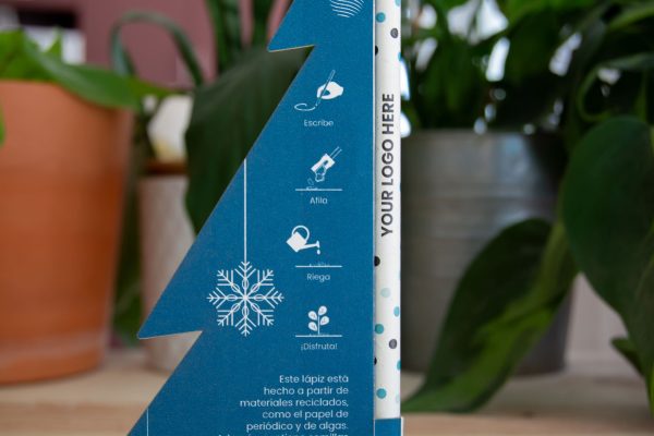 Crayon à graines avec carte sapin biodégradable
