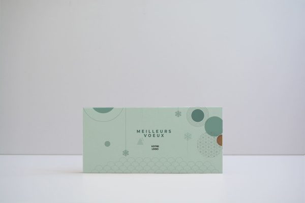 Coffret choco fourreau - 4 mini-tablettes personnalisables