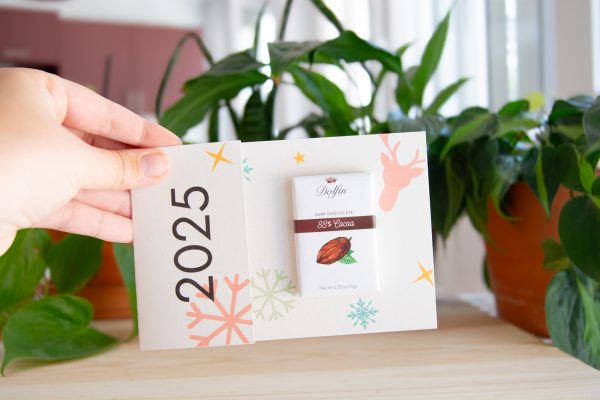 Carte écologique en rectangle avec un chocolat équitable – Image 3