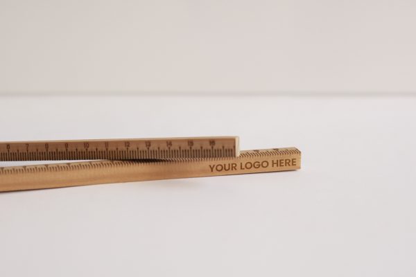 Règle en bois écologique personnalisée gravure laser