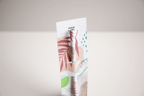 Crayon et marque-page écologiques avec graines intégrées
