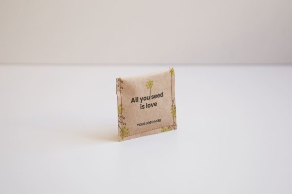 Graines éthiques en pochette personnalisée