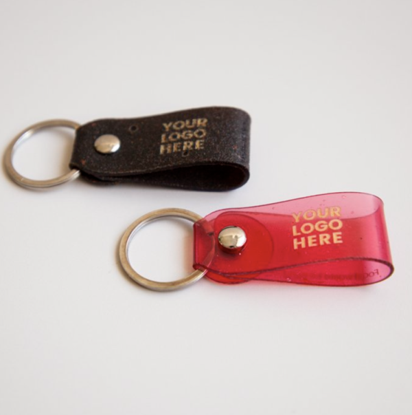 Porte-clés sangle B-Key Strap biodégradable, gravé au laser, disponible en couleurs naturelles