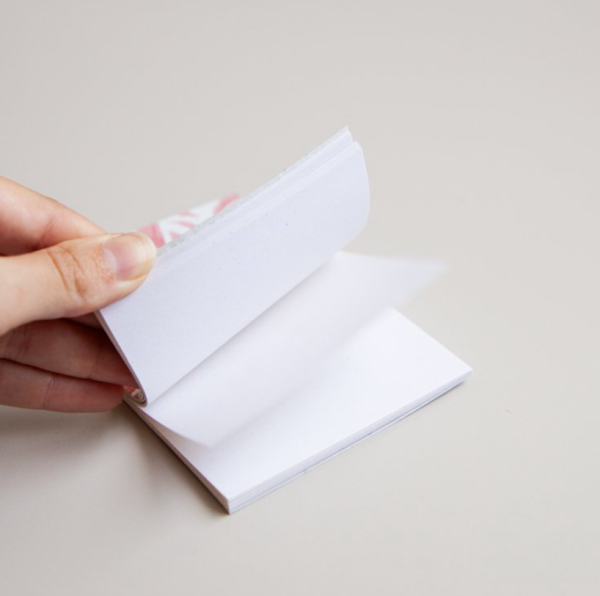 Carnet compact 95x140 mm pour prise de notes, 60 pages recyclées