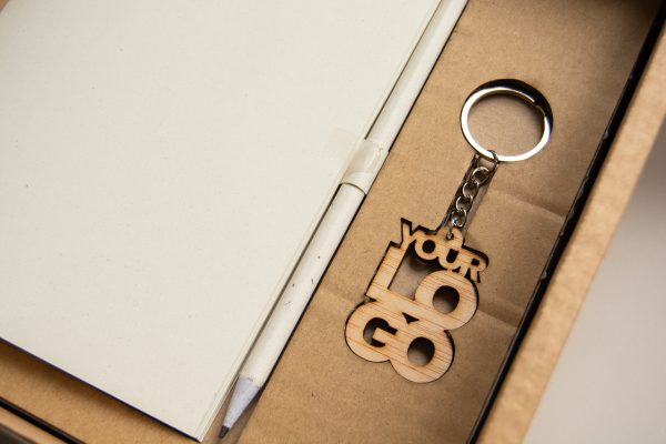 Zoom Porte-clés en bois à graver