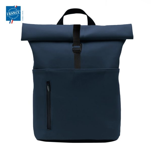 Sac à dos GOODJOUR bleu marine – vue extérieure
