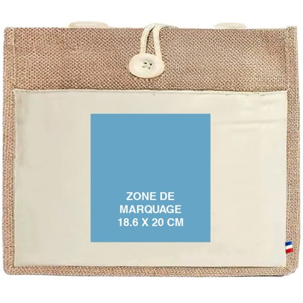 Détail jute + coton recyclé
