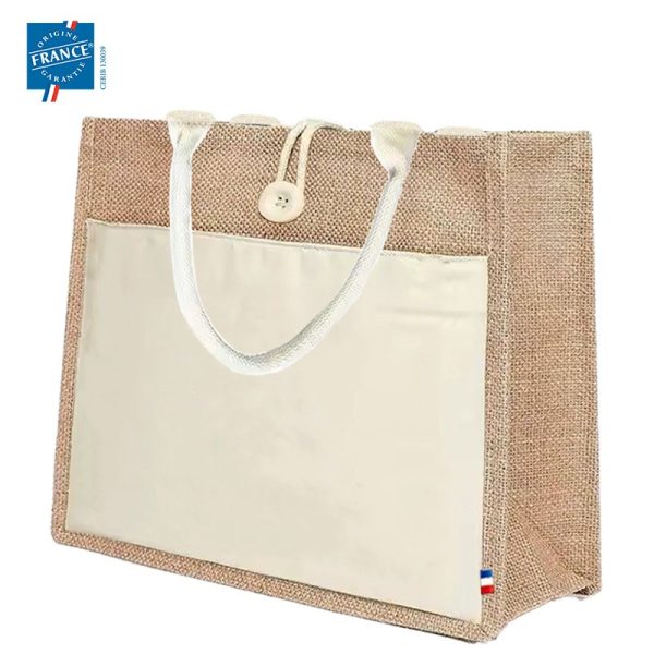 Sac en jute GOODJOUR vue de face