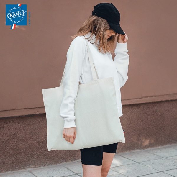 Détail toile épaisse coton recyclé